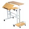 Maclean Mobilne biurko regulowane MC-124 W regulacja wysokości 67-115cm, max 50kg, blat 80x60 cm